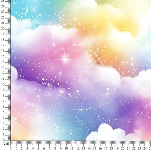 Hovedbilde French terry Rainbow Koala Bakgrunn