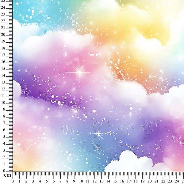 French terry Rainbow Koala Bakgrunn