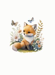 Hovedbilde French terry panel Rev - S&oslash;te Skogsdyr, str M