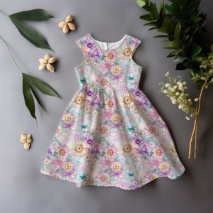 Hovedbilde Jersey Pastellblomster