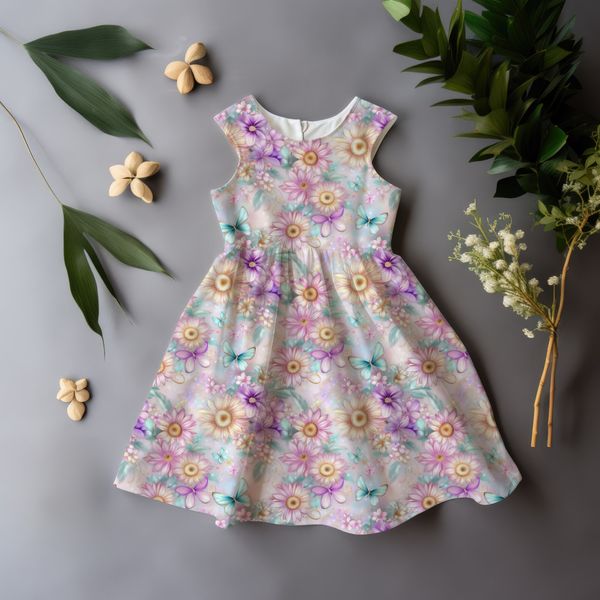 Jersey Pastellblomster