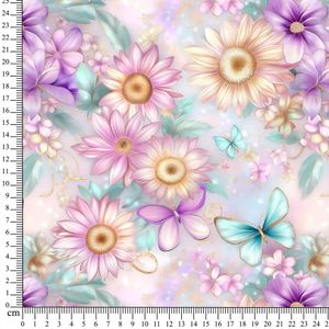 Hovedbilde Jersey Pastellblomster