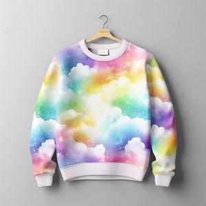 Hovedbilde French terry Rainbow Koala Bakgrunn