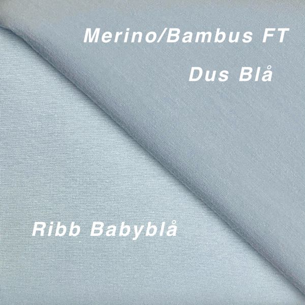 Merino/Bambus French Terry Dus Bl&aring;