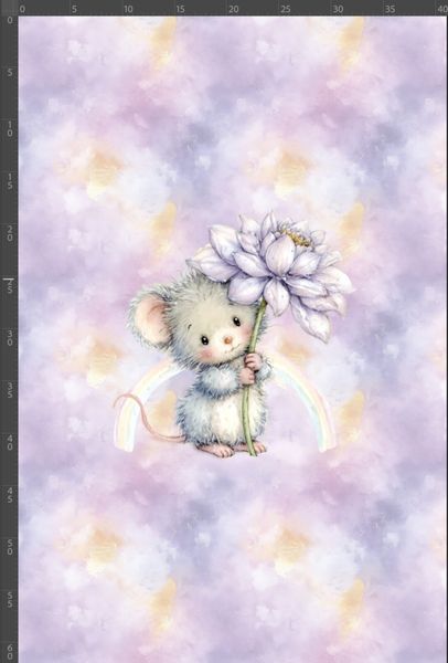 Jersey panel Blomstermus, str.M