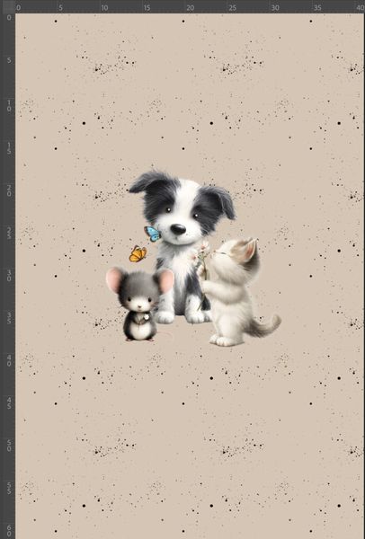 Jersey panel Sm&aring;poter, str.M