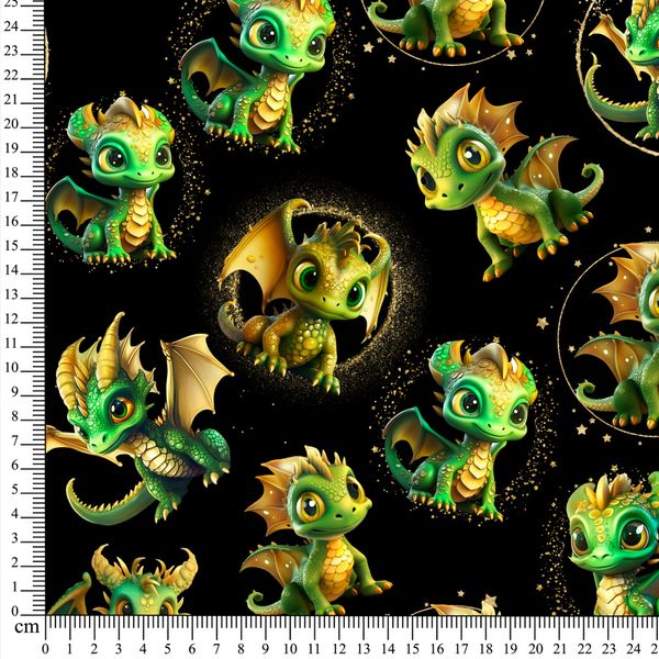 French terry Gr&oslash;nn Drage