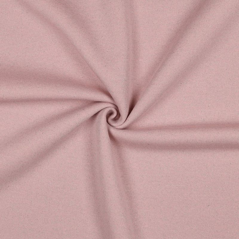 French Terry Rosa Sølv Lurex