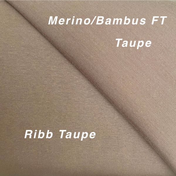 Merino/Bambus French Terry Taupe