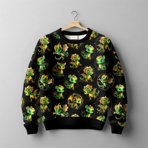 Hovedbilde French terry Gr&oslash;nn Drage