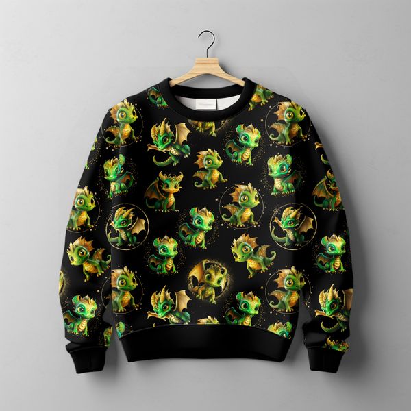 French terry Gr&oslash;nn Drage