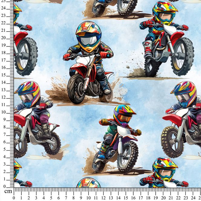 Hovedbilde Boardshort-stoff Motocross
