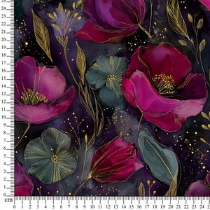 Hovedbilde Merino/Bambus French Terry Fl&oslash;yelsblomst