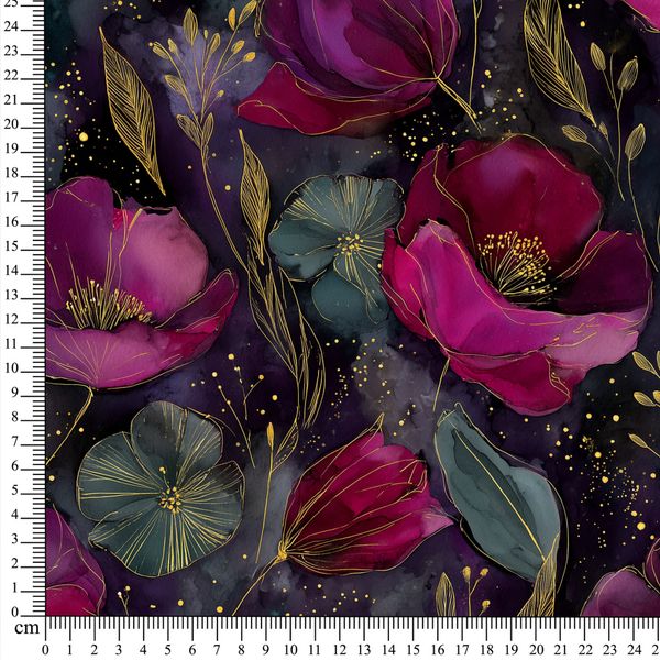 Merino/Bambus French Terry Fl&oslash;yelsblomst