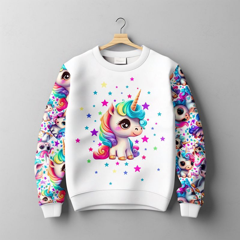 French Terry Unicorn In Stars