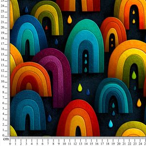 Hovedbilde French terry Regnbuedr&aring;per