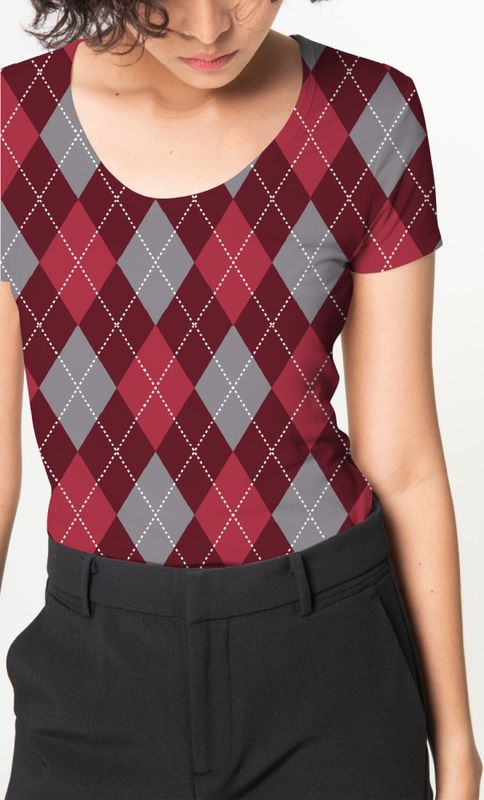 Jersey Rød Argyle