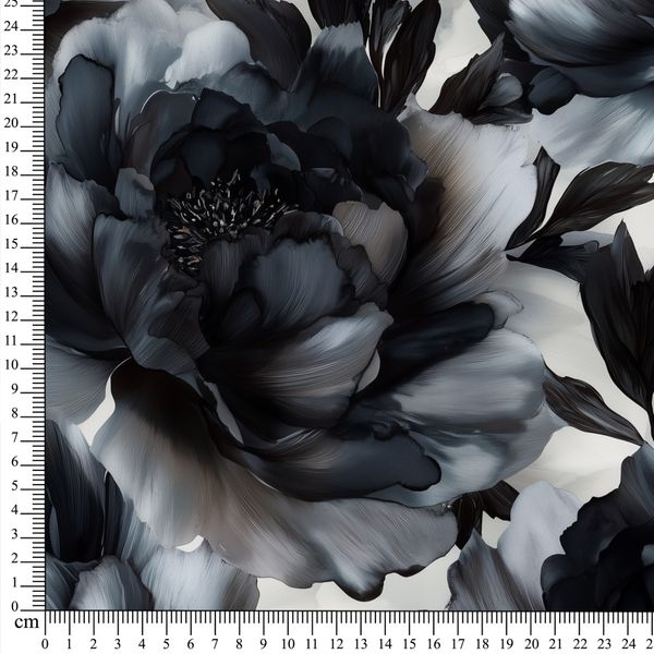 Viskosejersey T&aring;keblomst