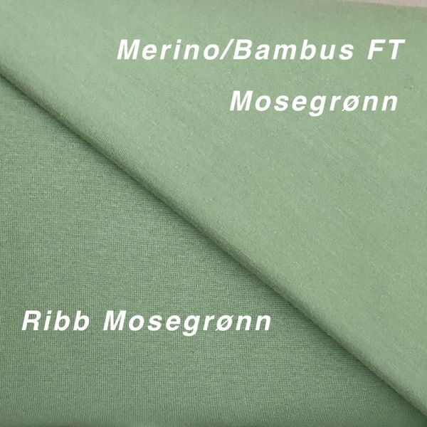 Merino/Bambus French Terry Mosegr&oslash;nn