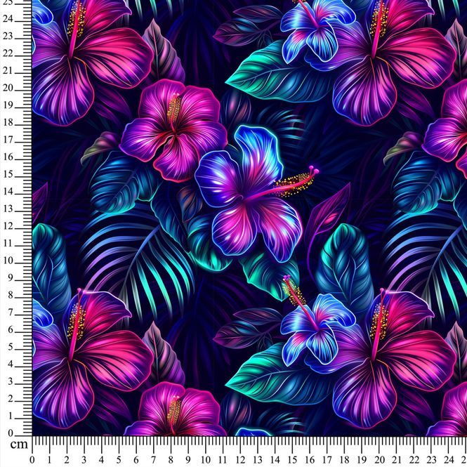 Hovedbilde Vevd viskose - Tropic Night