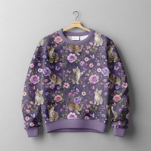 Hovedbilde Bambusjersey Blomsterkatt