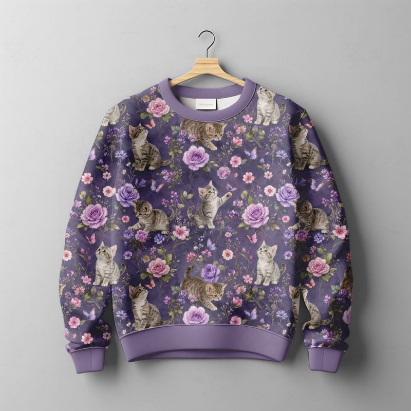 Bambusjersey Blomsterkatt